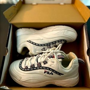 Fila Ray Repeat, White, US Size 8 (Women’s)